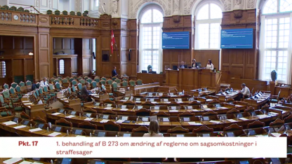 Politisk velvilje til at se på reglerne om sagsomkostninger i straffesager