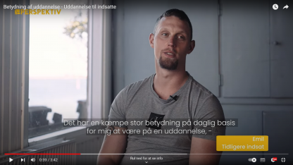 Fem nye videoer om indsattes erfaringer med uddannelse