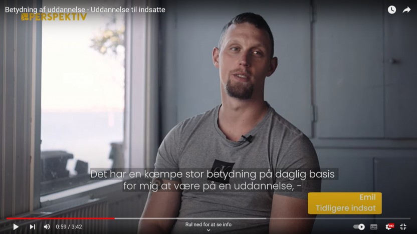 Fem nye videoer om indsattes erfaringer med uddannelse